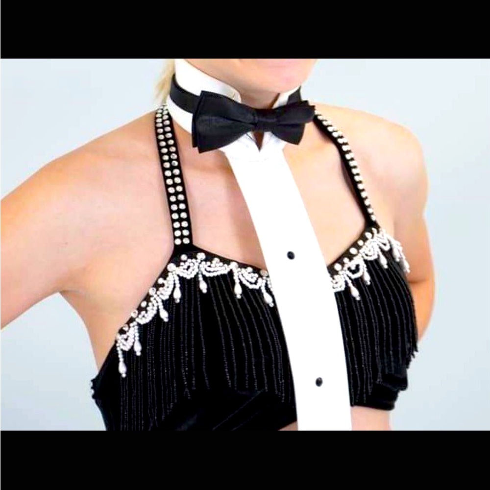 Child large 2 piece tuxedo jazz costume